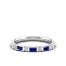 14K White Gold - Sapphire