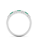 14K White Gold - Emerald