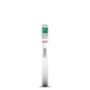 14K White Gold - Emerald