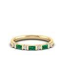 14K Yellow Gold - Emerald