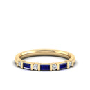 14K Yellow Gold - Sapphire