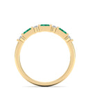 14K Yellow Gold - Emerald