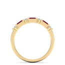 14K Yellow Gold - Ruby