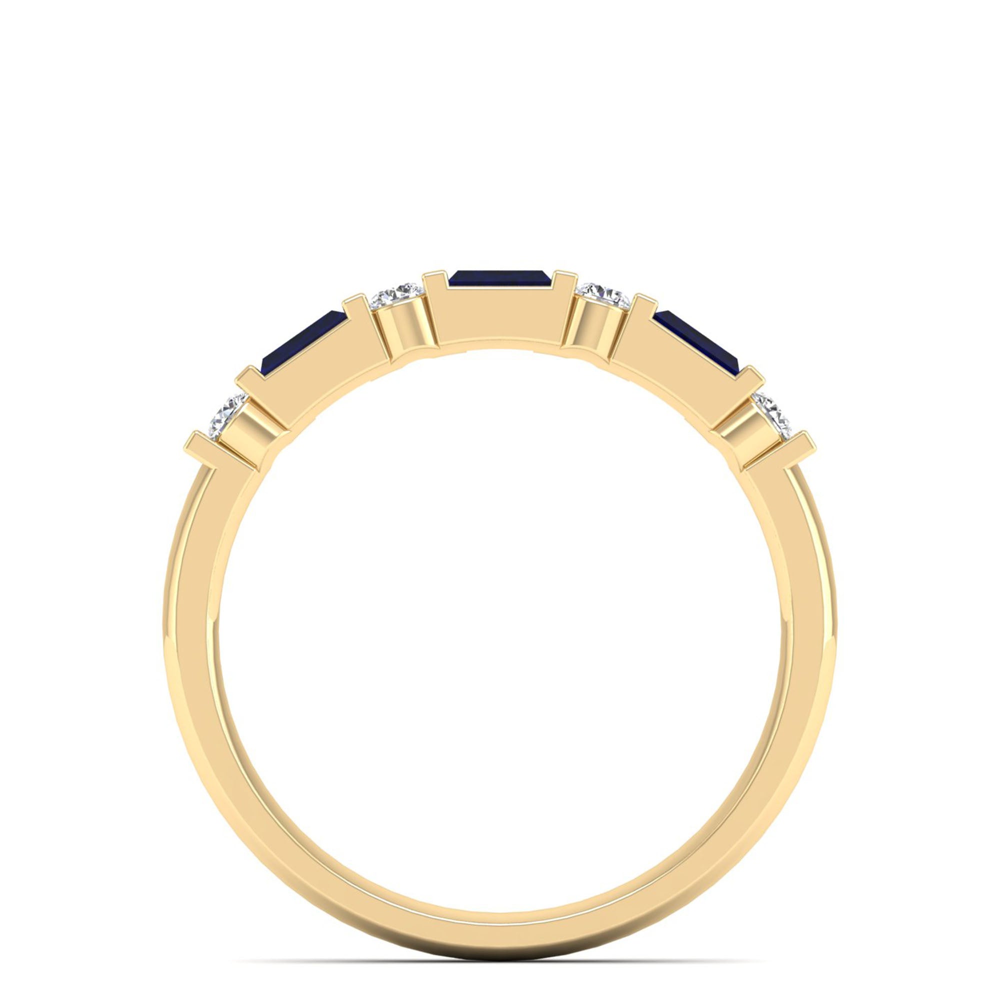 14K Yellow Gold - Sapphire
