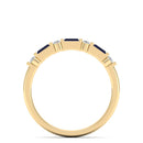 14K Yellow Gold - Sapphire