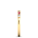 14K Yellow Gold - Ruby