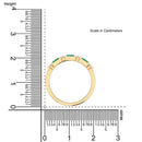 14K Yellow Gold - Emerald