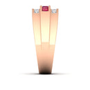 14K Rose Gold - Ruby