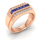 14K Rose Gold - Sapphire