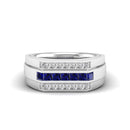14K White Gold - Sapphire
