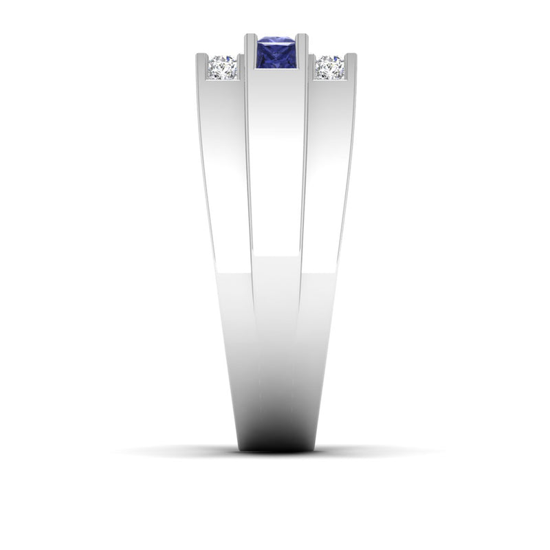 14K White Gold - Tanzanite