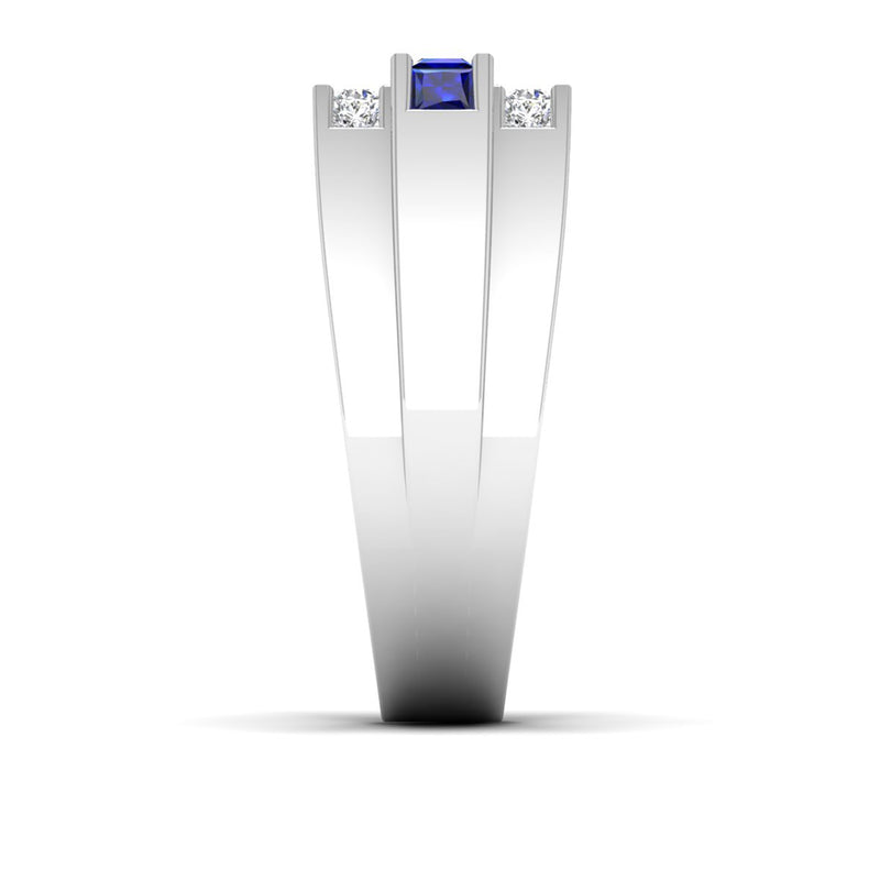 14K White Gold - Sapphire