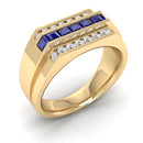 14K Yellow Gold - Sapphire