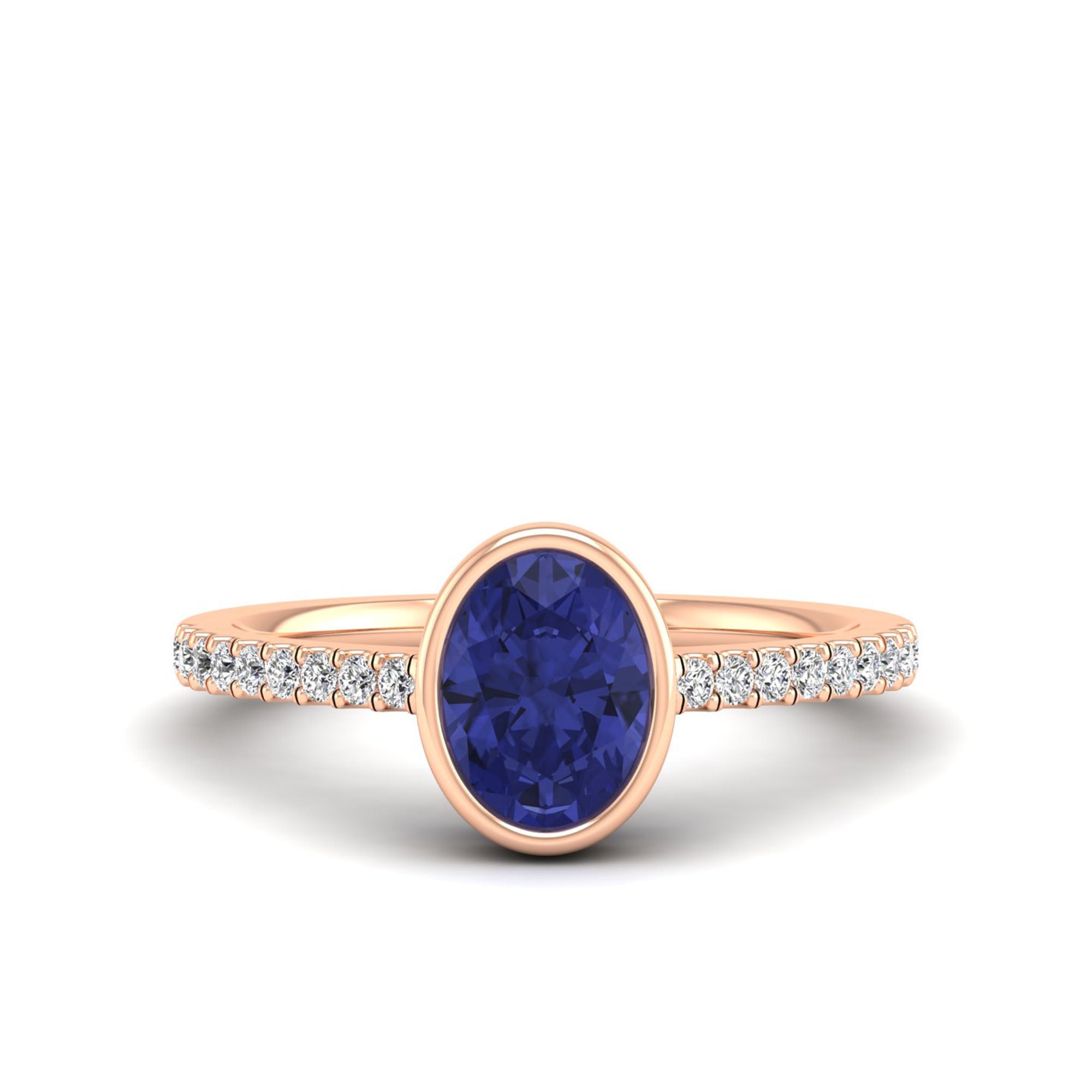 14K Rose Gold - Tanzanite