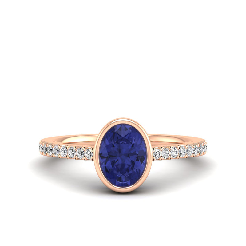 14K Rose Gold - Tanzanite