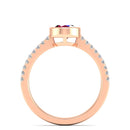 14K Rose Gold - Ruby