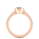 14K Rose Gold - Sapphire