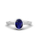 14K White Gold - Sapphire
