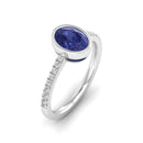 14K White Gold - Tanzanite