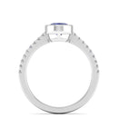 14K White Gold - Tanzanite