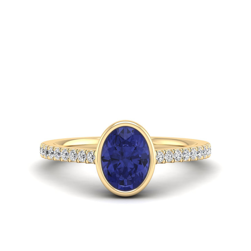 14K Yellow Gold - Tanzanite