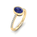 14K Yellow Gold - Tanzanite