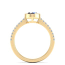 14K Yellow Gold - Sapphire