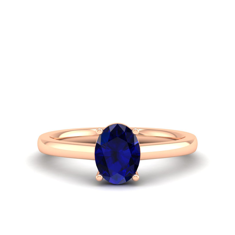 14K Rose Gold - Sapphire