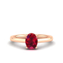 14K Rose Gold - Ruby