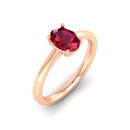 14K Rose Gold - Ruby