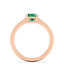 14K Rose Gold - Emerald