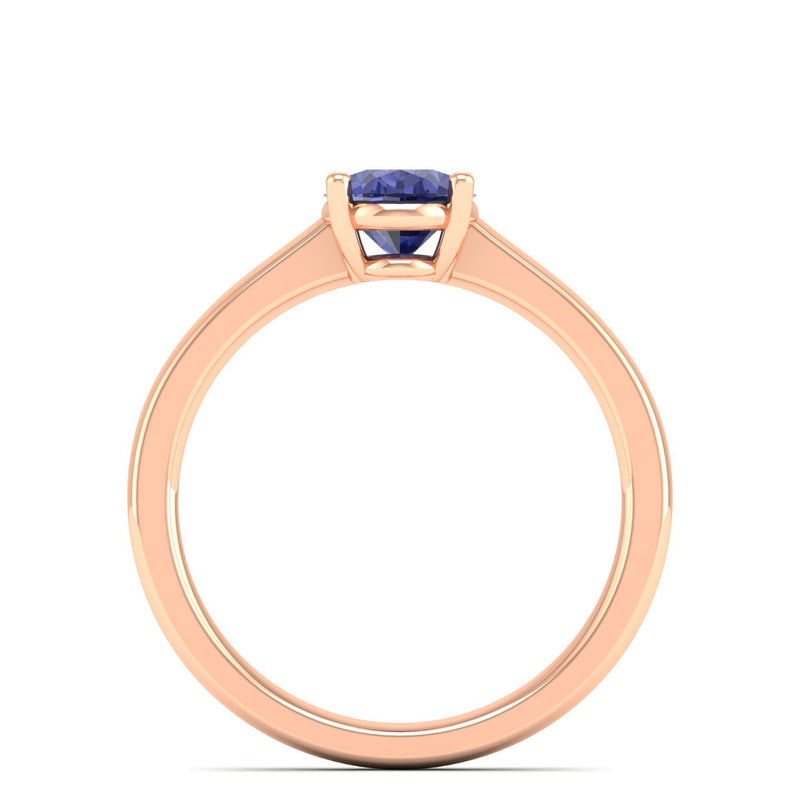 14K Rose Gold - Tanzanite
