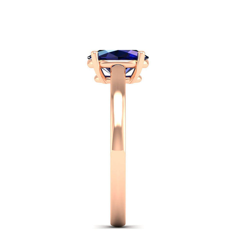 14K Rose Gold - Sapphire
