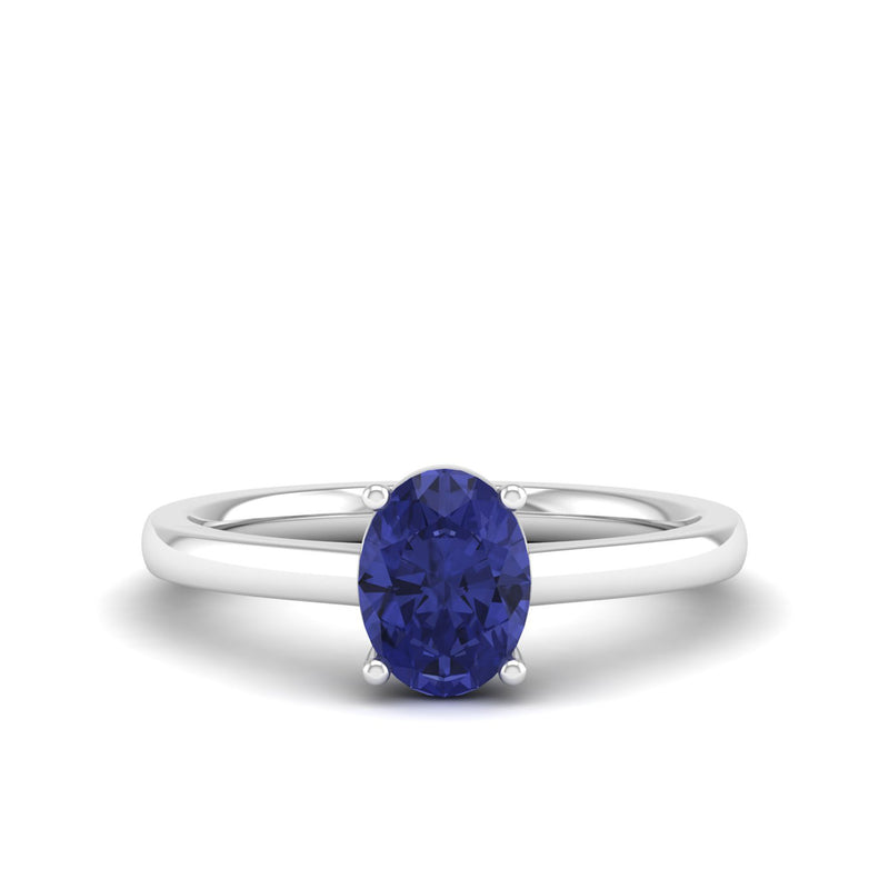 14K White Gold - Tanzanite