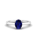 14K White Gold - Sapphire