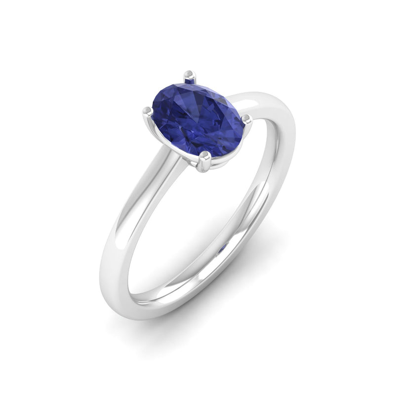 14K White Gold - Tanzanite