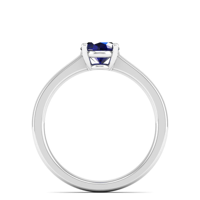 14K White Gold - Sapphire
