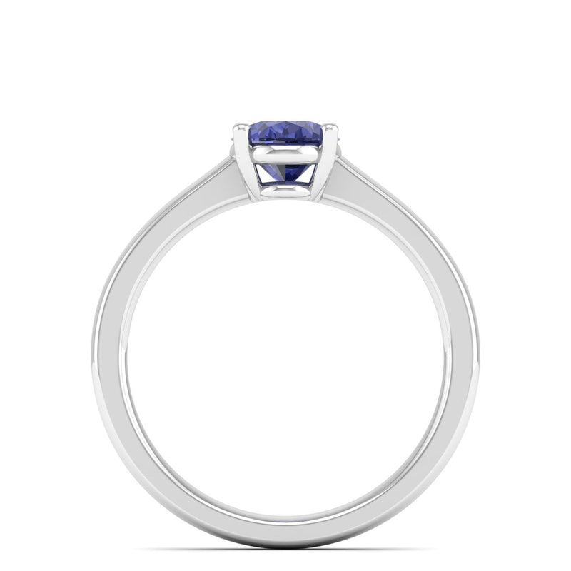 14K White Gold - Tanzanite