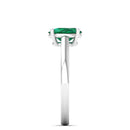 14K White Gold - Emerald