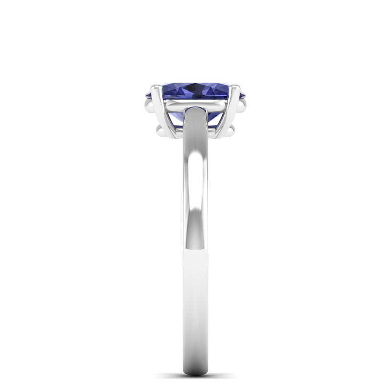 14K White Gold - Tanzanite