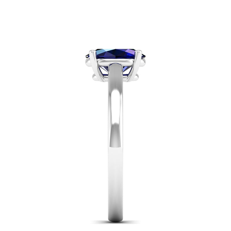 14K White Gold - Sapphire