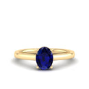 14K Yellow Gold - Sapphire