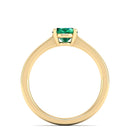 14K Yellow Gold - Emerald