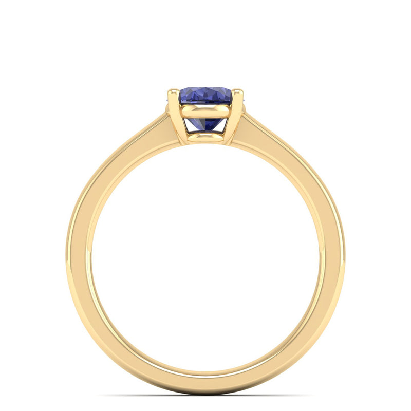 14K Yellow Gold - Tanzanite