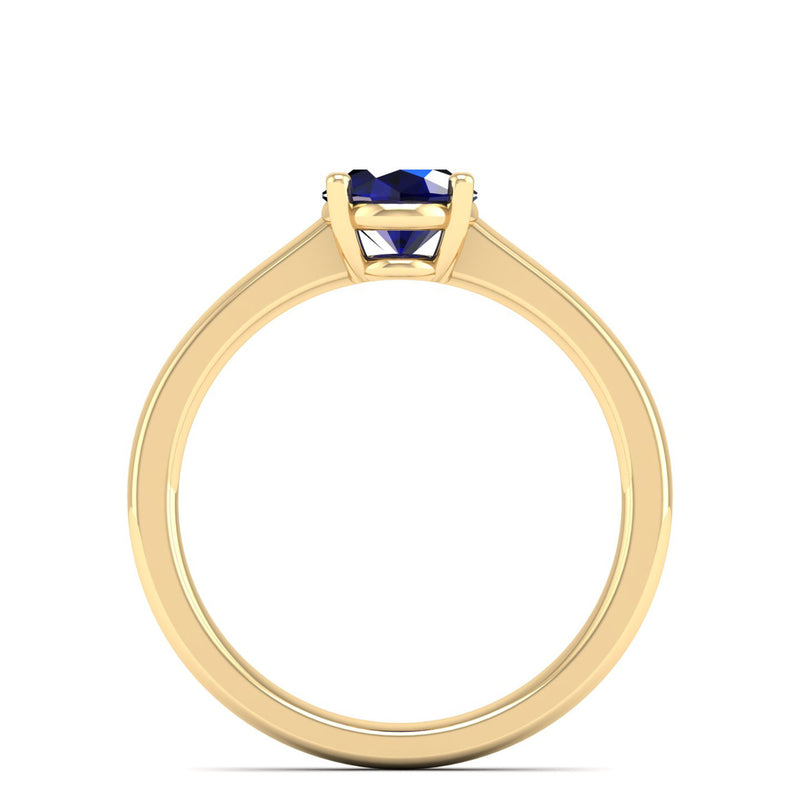 14K Yellow Gold - Sapphire