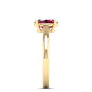 14K Yellow Gold - Ruby