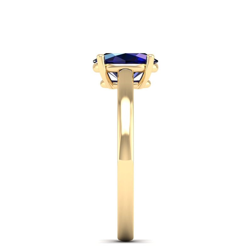 14K Yellow Gold - Sapphire