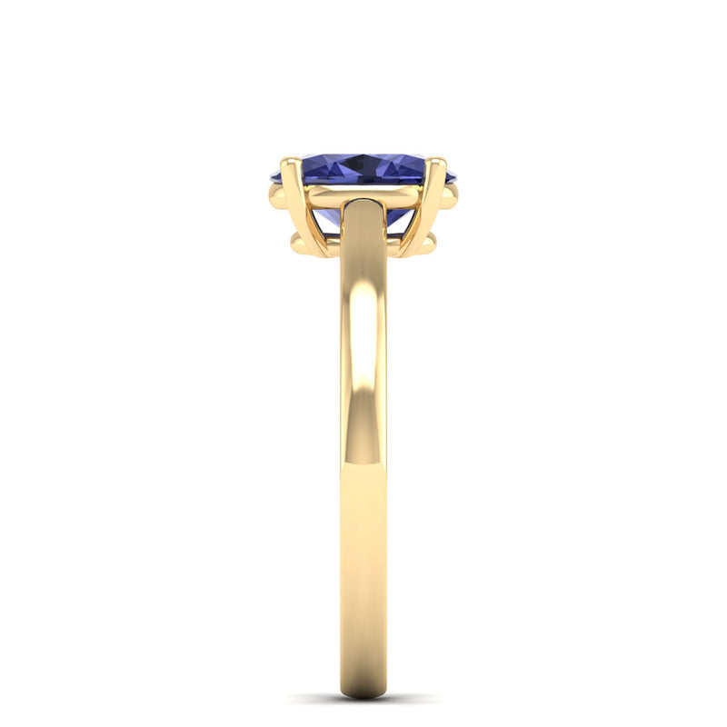 14K Yellow Gold - Tanzanite