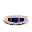 14K Rose Gold - Sapphire