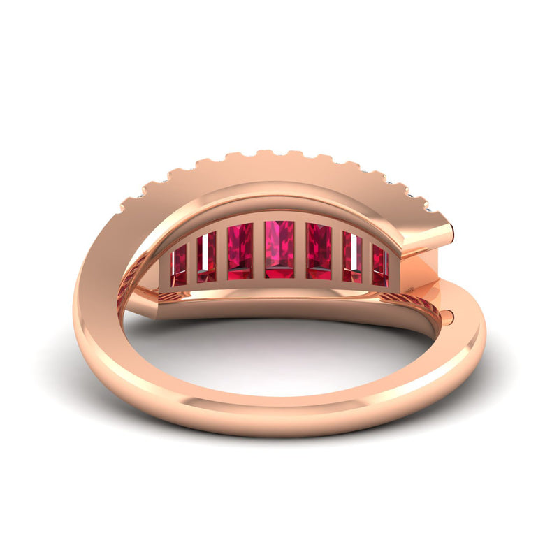 14K Rose Gold - Ruby